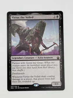 Wizards Virtus the Veiled Regular BBD Rare Legendary 007/254 EN 2018 NM MJB - Image 1