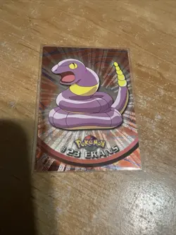 Topps Pokemon TV Animation Edition Ekans Holo Foil Black Logo - Image 1