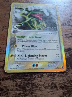 Rayquaza Delta Species 13/113 Pokemon TCG 2005 English HP Reverse Holo Stamped - Image 4