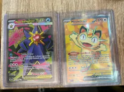 Pokemon Perfect Order Meowth and Mega Starmie Full Art EX Bundle NM - Image 1