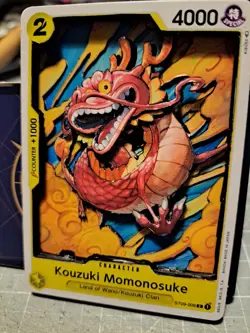3D Custom Card: One Piece - Kouzki Momonosuke ST09-006 Shadowbox - Image 1