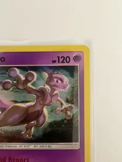 2019 Pokemon Mewtwo SM214 Cosmos Holo Hidden Fates Black Star Promo NM - Image 2