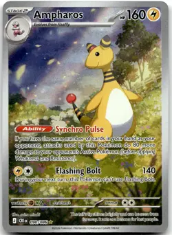 Ampharos 090/086 Holo Illustration Rare Chaos Rising Pokemon Near Mint - Image 1