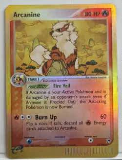 Arcanine 15/100 EX Sandstorm Reverse Holo Rare 80 HP ENG 2003 - Image 1