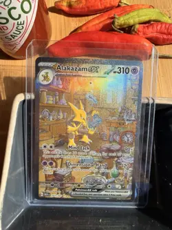 Pokemon Alakazam ex #201/165 Eng Scarlet & Violet 151 Special Illustration Rare - Image 1