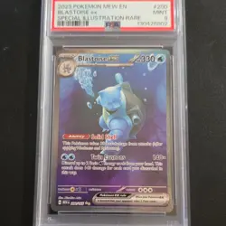 Pokemon Blastoise ex 200/165 Scarlet & Violet 151 Special Illustration Rare PSA… - Image 1