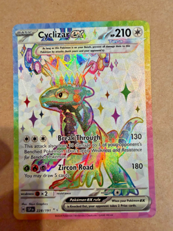 POKEMON TCG Cyclizar ex 228/191 Sv08: Surging Sparks Ultra Rare - Image 1