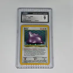 Pokemon 1999 Ditto 3/62 Fossil Regular CGC 9 - Image 1