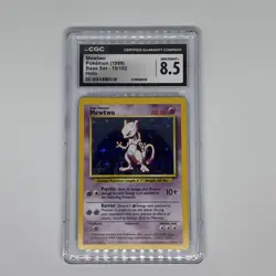 Pokemon Mewtwo 010/102 Base Set Holo CGC 8.5 - Image 1