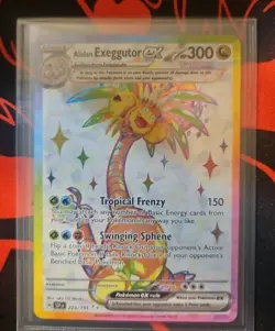 Pokemon TCG Alolan Exeggutor EX Holo Ultra Rare Card 225/191SV08 - Image 1