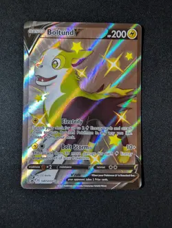 Pokemon TCG Boltund V SWSH085 Sword & Shield Black Star Promo Holo NM - Image 1
