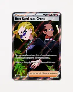 Rust Syndicate Grunt 112/084 Ultra Rare Pitch Black Pokemon Holo Near Mint - Image 1