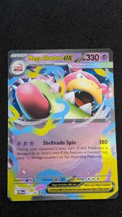 Mega Slowbro ex 031/084 Double Rare Pitch Black Pokemon Holo Near Mint - Image 2