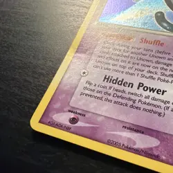 Unown Lot X3 J/28 C/28 Y/28 Unseen Forces Holo Rare Pokemon SWIRL MP - Image 3