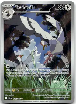 Tranquill 149/086 Holo Illustration Rare Black Bolt Pokemon Near Mint - Image 1