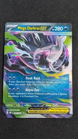 Mega Darkrai ex 048/084 Double Rare Pitch Black Pokemon Holo Near Mint - Image 2