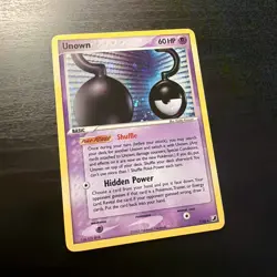 2005 Pokemon Unown Question Mark U/28 Unseen Forces Holo Rare LP-NM - Image 1