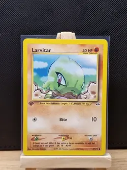 Pokemon TCG 2001 Neo Discovery 1st Edition Larvitar 57/75 - Near Mint - Image 1