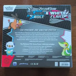 Pokemon TCG Scarlet & Violet Black Bolt & White Flare Poster Collection Box - Image 2