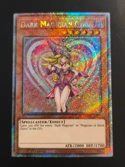 Yugioh Dark Magician Girl (B) - RA03-EN123 - Platinum Secret Rare - NM - Image 1