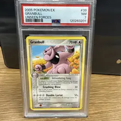 Pokemon EX Unseen Forces Granbull Card 39/115 2005 Reverse Holo LP - Image 1