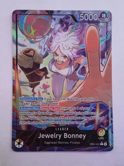 Bandai One Piece Card Game Jewelry Bonney Leader EB04-001 Special Foil 5000 ENG - Image 2