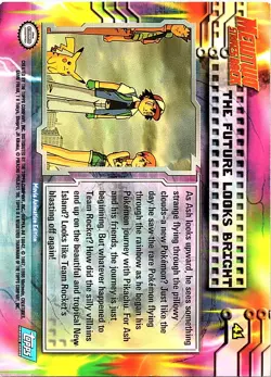 The Future Looks Bright [Mew] 1999 Topps Pokemon Card Non Holo Vintage - Lp/Mp - Image 2