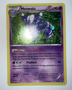 Meowstic - XY48 - Pokemon XY Promo Holo Rare Card NM - Image 1