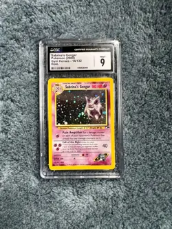CGC 9 MINT Sabrina's Gengar 2000 Gym Heroes 14/132 Holo Pokemon Card - Image 1