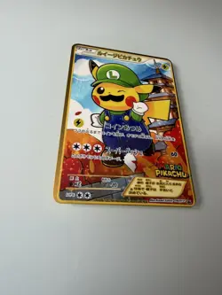Japanese Luigi Pikachu Gold Metal Pokemon Card Fan Art! - Image 2