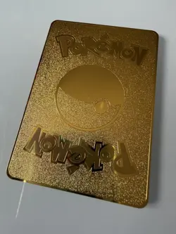 Japanese Luigi Pikachu Gold Metal Pokemon Card Fan Art! - Image 3