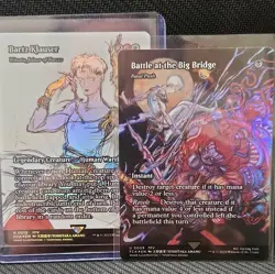 MTG Final Fantasy 2-Card Foil Full Art Lot: Bartz Klauser, Battle Big Bridge - Image 1