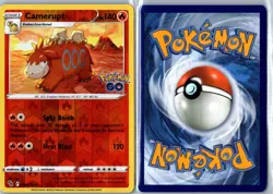 Camerupt Pokemon GO 014/078 Uncommon Reverse Holo Lightly Played - Pokemon Card - Image 3