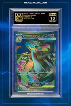 MANA 10 MEGA Charizard EX Japanese Inferno X PSA Stackable Card - Image 1