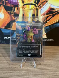 MTG Swords to Plowshares PSA Magazine Promo Marvel Thanos IN HAND - Image 1