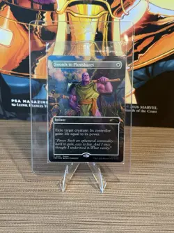 MTG Swords to Plowshares PSA Magazine Promo Marvel Thanos IN HAND - Image 2