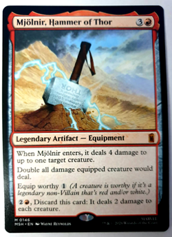 Mjolnir, Hammer of Thor - Mythic - MTG Marvel Super Heroes - 0146 NM - Image 1