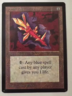 Magic the Gathering MTG Beta Crystal Rod NM- (Beta Bob) - Image 1