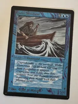 Magic the Gathering MTG Beta Water Elemental NM- (Beta Bob) - Image 1