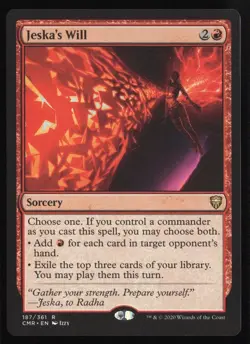 JESKA'S WILL Commander Legends Magic: The Gathering NM - Image 1