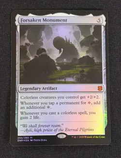 Forsaken Monument 1x FOIL #244 ZNR MTG Zendikar Rising Mythic NM - Image 1