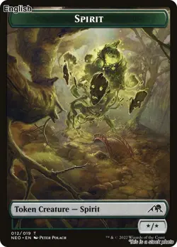 MTG Spirit Token (012) [NEO - 12] LP - Image 1