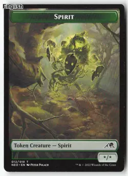 MTG Spirit Token (012) [NEO - 12] LP - Image 2