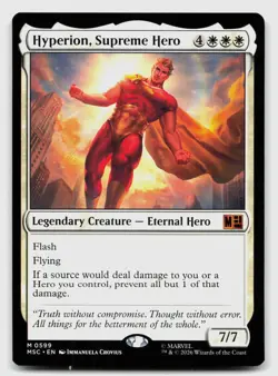 Hyperion, Supreme Hero 599 Commander: Marvel Super Heroes MTG NM - Image 1