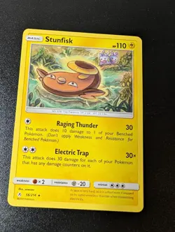 Stunfisk 56/214 Rare Unbroken Bonds Pokemon Near Mint - Image 1