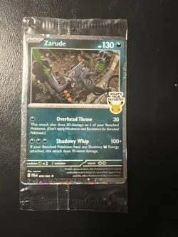 Zarude GameStop Promo Pitch Black Cosmos Holo Pokemon TCG - Sealed FART SWIRL - Image 1