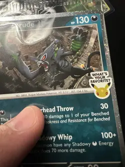 Zarude GameStop Promo Pitch Black Cosmos Holo Pokemon TCG - Sealed FART SWIRL - Image 2
