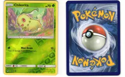 Chikorita Reverse Holo Pokemon TCG Lost Thunder 6/214 LP - Image 3