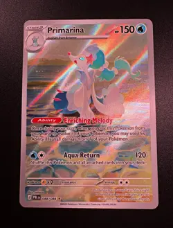 Pokemon TCG ⚫PITCH BLACK⚫Primarina 088/084 Full Art Holo - Image 1