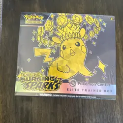 Pokemon Center Surging Sparks PC ETB Elite Trainer Box Factory Sealed Exclusive - Image 1